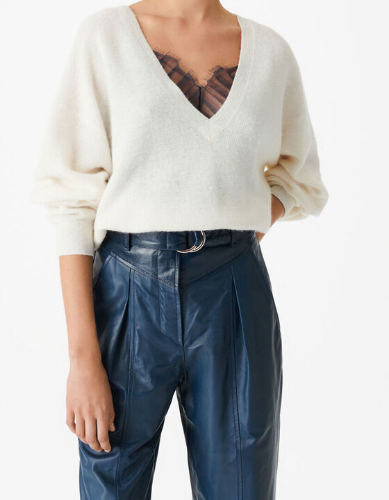 BALL ALPACA BLEND SWEATER